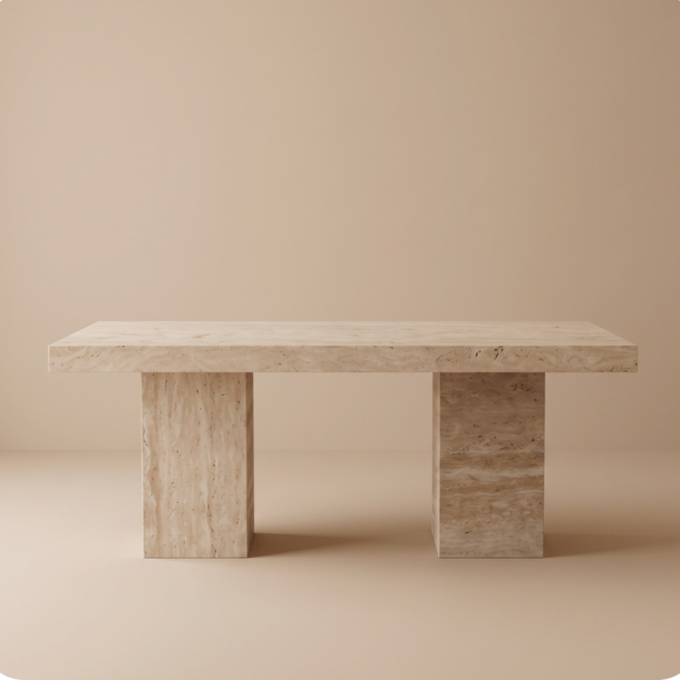 Table à  manger rectangulaire, Table Florence – Moroccan Home Signature