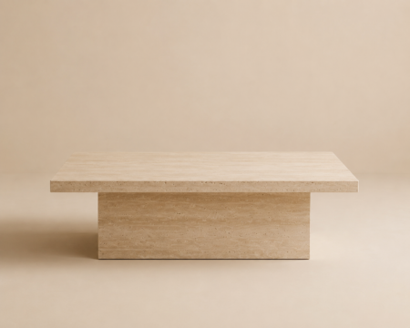 Table basse Rectangulaire en Travertin Naturel